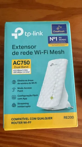 Repetidor Wi-Fi TP-Link RE200 Mesh AC750 (USADO)