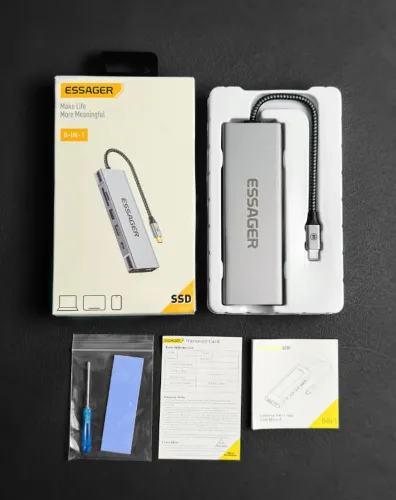 USB HUB 8 em 1 ESSAGER