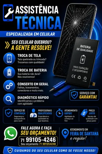 Assistência técnica de celulares, tablet Android 