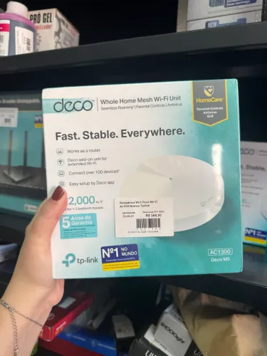 Roteador Wi-Fi Deco M5 V1 AC1300 branco TP-Link produto novo