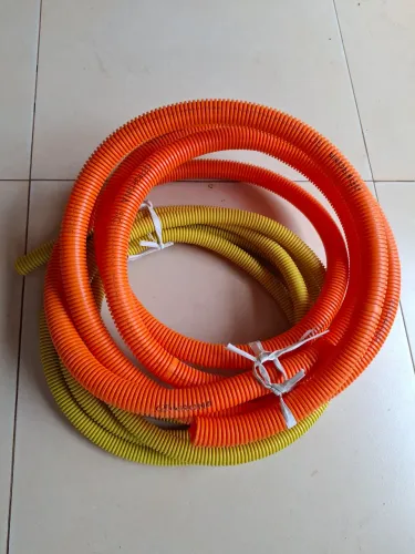 Combo Sobra de Obra: Eletroduto Conduíte Laranja (4,90m) + Amarelo (5m)