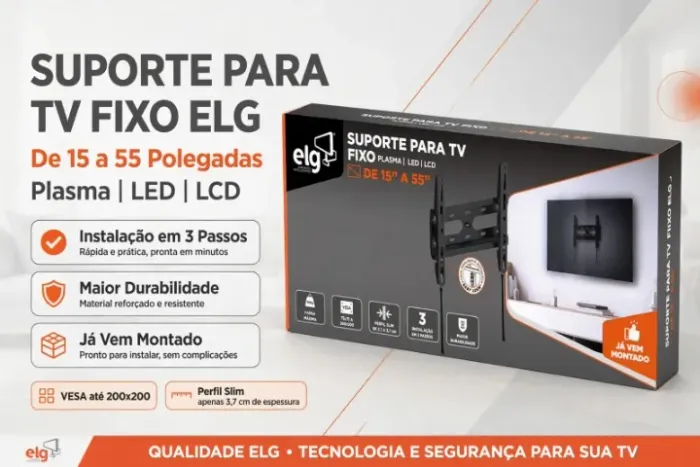 SUPORTE FIXO P/ TV 