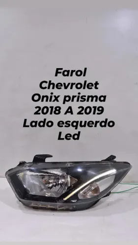 Farol Chevrolet Onix Prisma 2018 A 2019 Lado Esquerdo LED