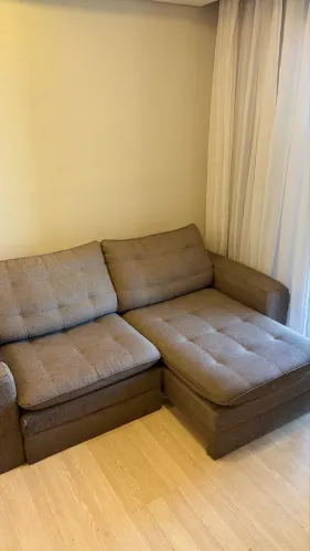Sofá Retrátil 2 Lugares | R$ 500 | Espuma Firme e Confortável