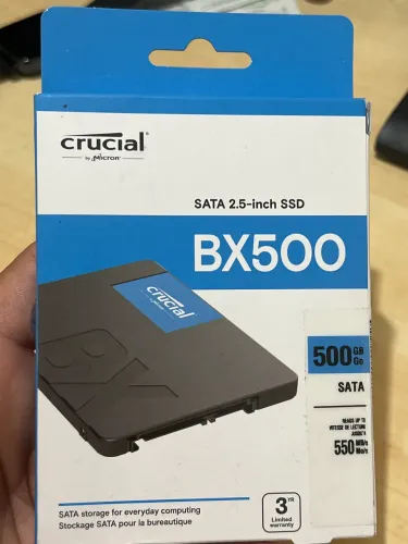 SSD Crucial BX500 500GB SATA 2.5? NOVO - Até 550MB/s