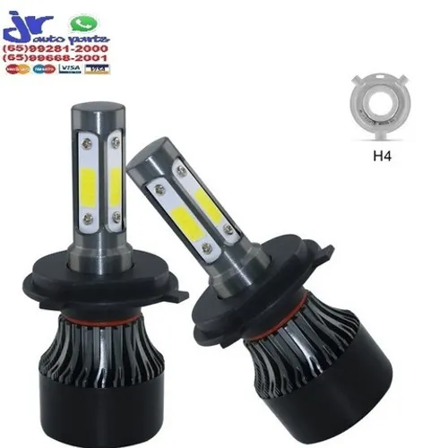 Lâmpada Ultra LED H4 S4 4D 6500K 12V 24V