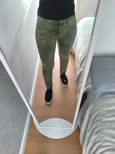 calça jeans verde cavalera - tam 38
