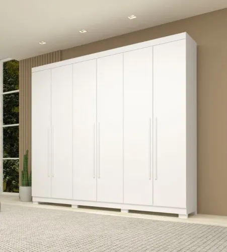 Guarda Roupa Núbia 6 portas 100% MDF (Novo)
