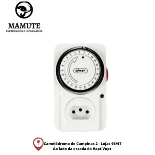 Timer Temporizador Mecânico 24 Hs 110/220v