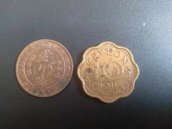 MOEDAS CEILÃO BRITÂNICO (ATUAL SRI LANKA)