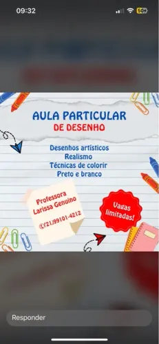 Aula particular de desenho artístico
