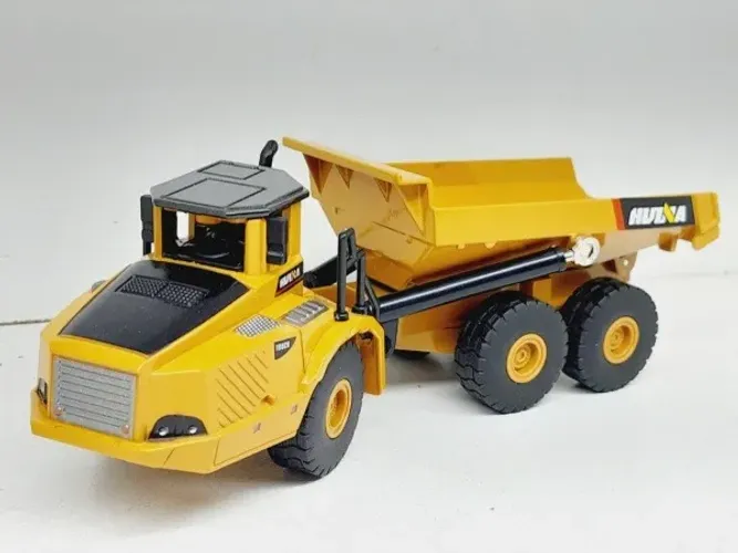 Caminhão Basculante Articulated Truck Hui Na Toys 1/50 Caixa