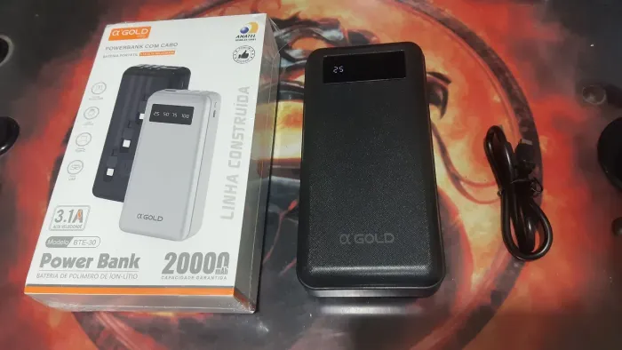 carregador portátil 20.000mAh - já é o menor preço