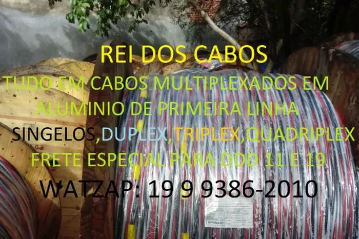 Cabo quadruplex 185 em alumínio 1kv xlpe, com neutro nu ou isolado cabo para rede elétrica