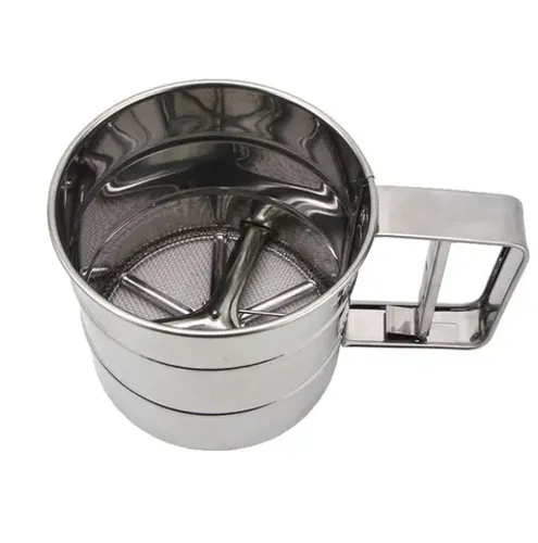 Polvilhador Peneira De Farinha Inox 10x5x9cm Wellmix 5648