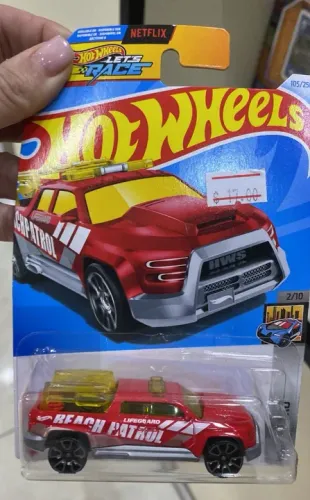 Carrinho Hot Wheels HW Metro Let's Race Surf Duty Merah Beach Patrol Loja Coimbra Entrega