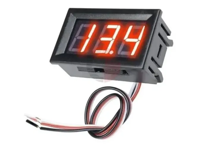 Voltímetro Digital 0 A 30v Dc 9v 12v 24v Led  Arduino Automação COD-AM524 