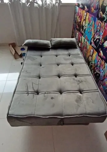 sofá cama + dois travesseiros londres