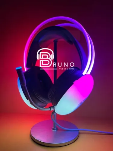 Headset Gamer RGB com Microfone - Novo