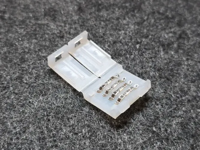 Conector emenda rápida :: fita LED 10mm 4 vias :: kit 10 unidades