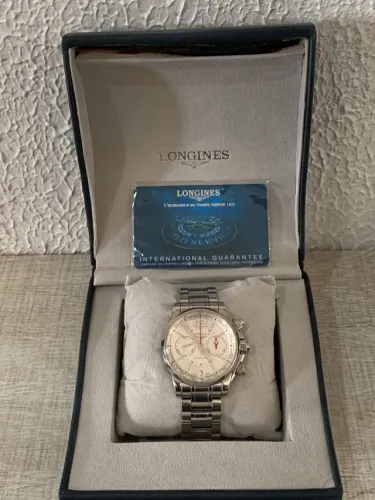 Relógio Longines Admiral Automático Cronógrafo Safira 44mm 