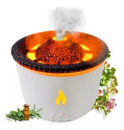 Difusor De Óleo Essencial Vulcão Aromatizador Elétrico