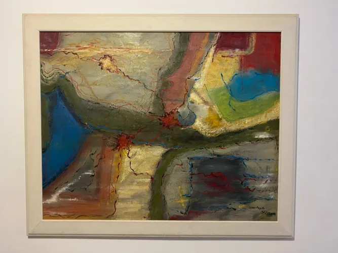 Quadro em Óleo sobre Tela abstrato 115x95