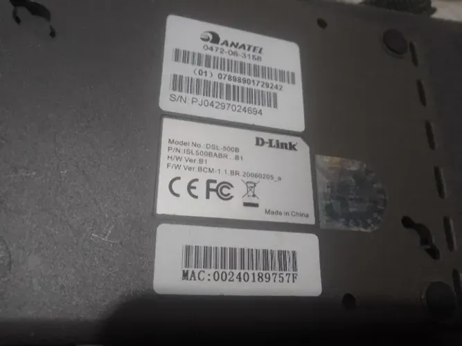 Roteador D-Link - modelo: DSL - 500b