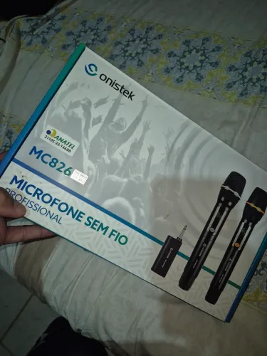 Par de Microfone Sem Fio recarregável