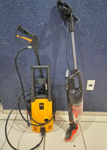 Lavadoura de alta pressão e aspirador