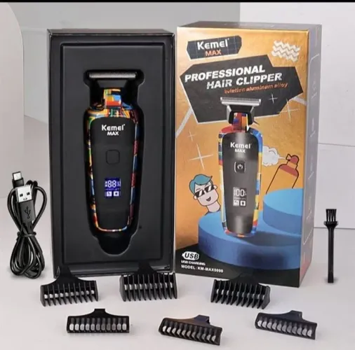 LANÇAMENTO! MAQUINA DE CORTAR CABELO KEMEI MULTIFUNCIONAL