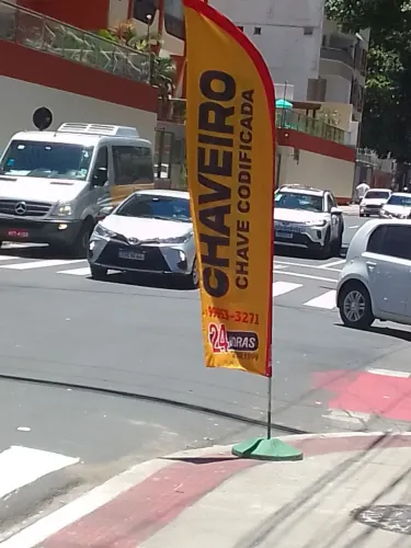 Wind banner chaveiro