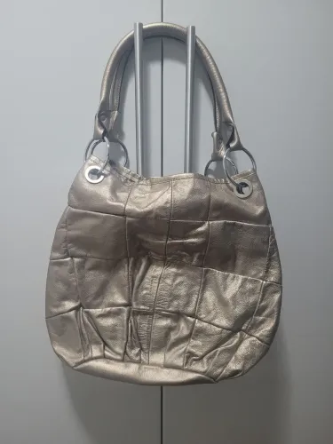 bolsa antonella couro dourado fosco