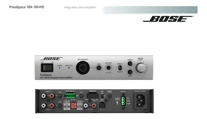 Amplificador Bose Iza190 Para Som Ambiente