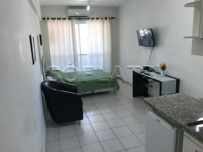 Flat New Studio em Pinheiros disponível locação com 27m², 1 dormitório e 1 vaga