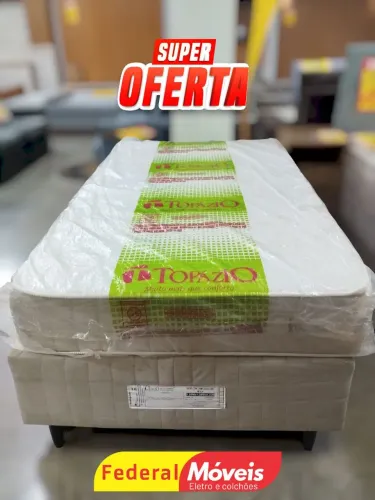 Cama Box c/ Auxiliar e Colchão 1,08m Promoção - Novo!!!