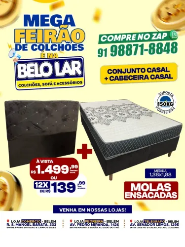 Kit cama colchão,cabeceira,base box