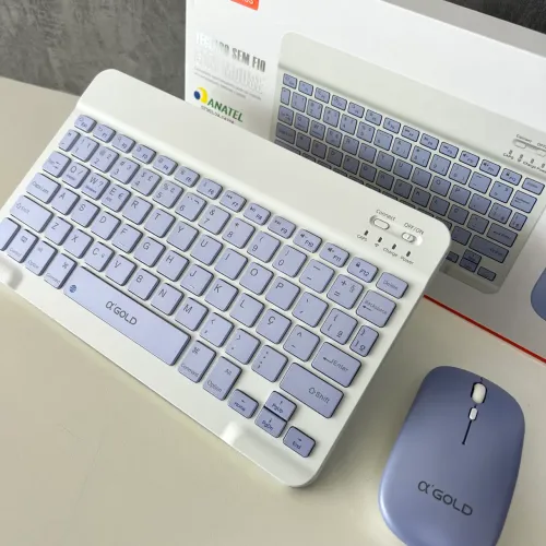 Teclado Com Mouse - Conexão Bluetooth.