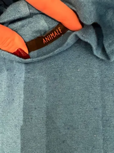 Blusa Azul Animalle. Tam PP.