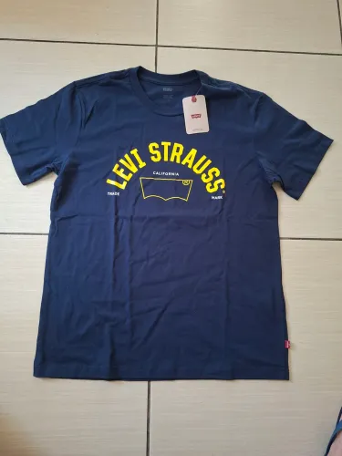 Camiseta, Levi's, 100% original, tamanho M, Azul