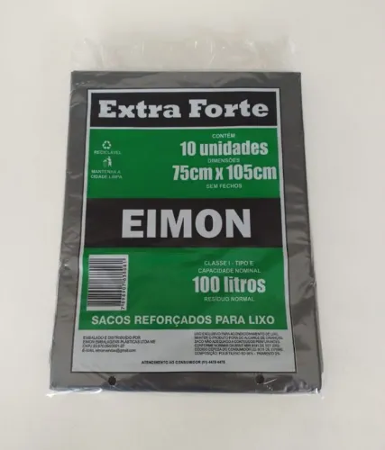 Sacos de lixo Eimon - extra forte 100 Litros