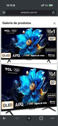Tv TCL Android 50 polegadas 