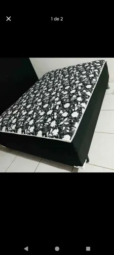 Cama Box Casal Floral Elegante