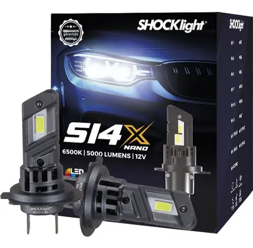 Lâmpada Super Led H7 Farol S14x Headlight Nano Shocklight