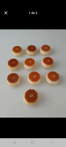 Mini pudim para festas