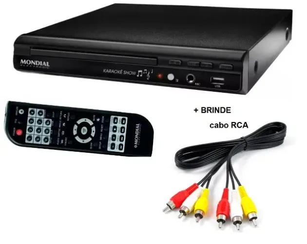 Aparelho de DVD Mondial com Karaokê