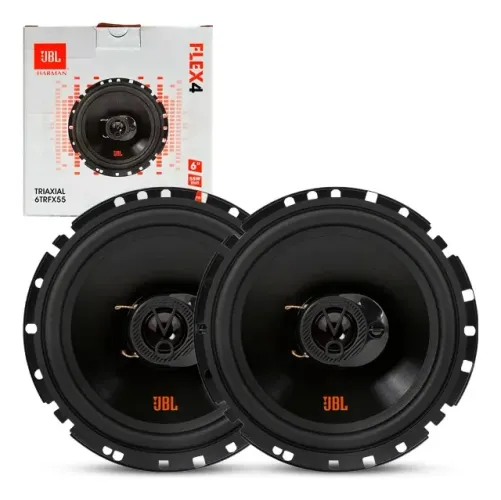 Par de Alto Falantes JBL 6 polegadas 6x6 Flex 4 Triaxial 110w rms o par