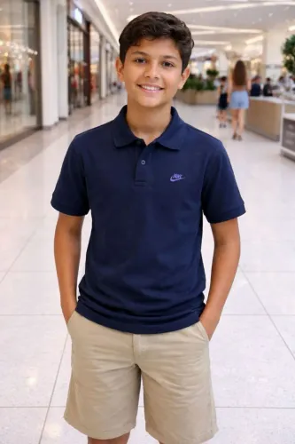 Camisa gola polo infantil