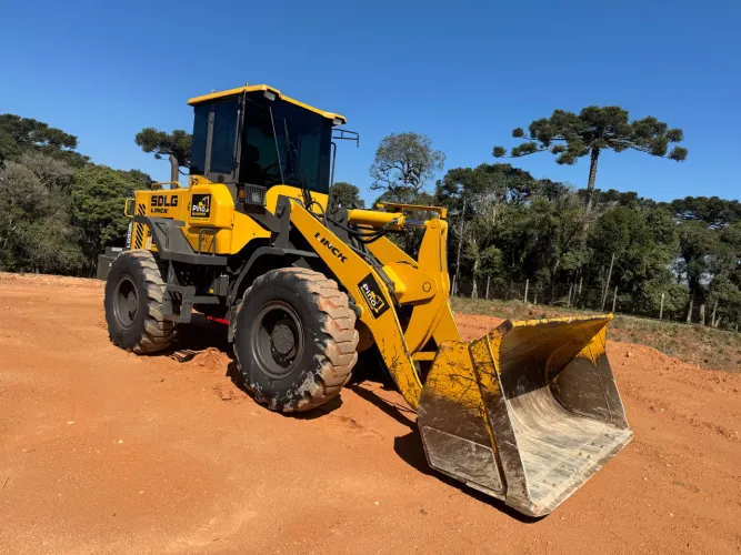 Pá Carregadeira SDLG com Garfo e Concha