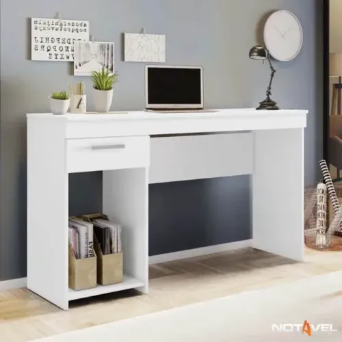 Receba em 24h, frete incluso! Mesa Office NT 2070 Larg. 1.08m  1 Gaveta
